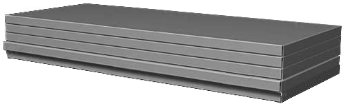 Упаковка полок для стеллажа 1000х500мм (в упак. 5 шт) - Серый металик  05.155-9007