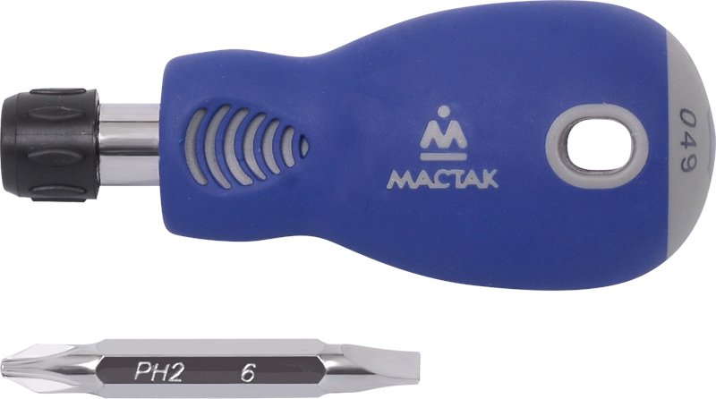 МАСТАК Отвёртка со сменными вставками, 2 в 1  049-2B