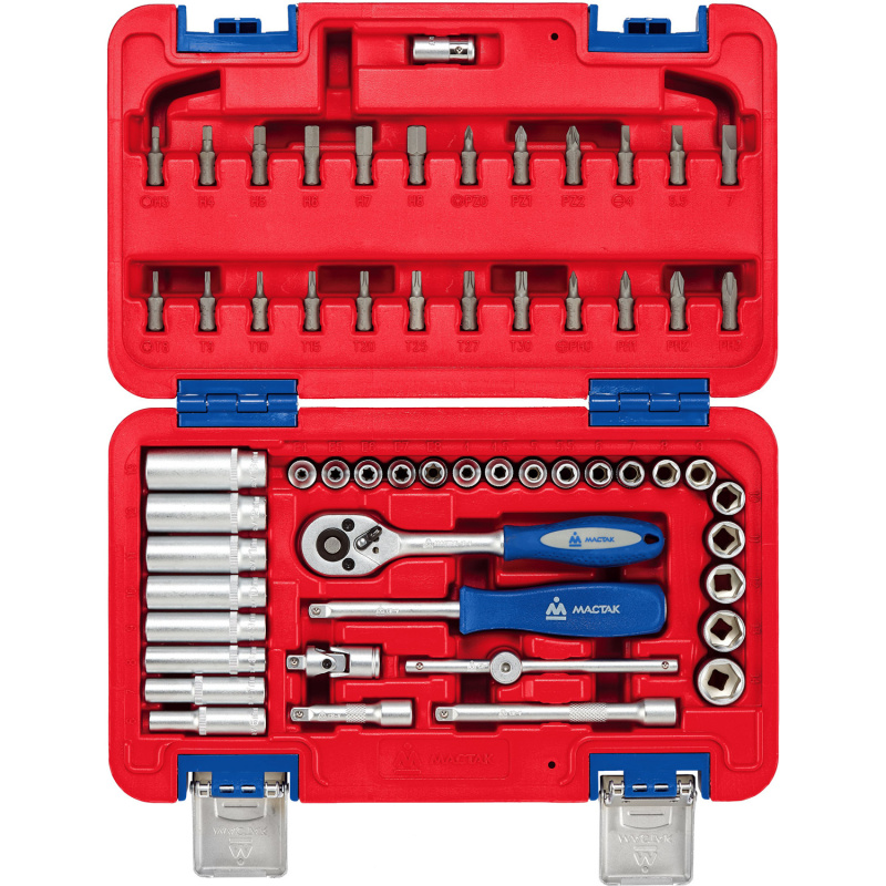МАСТАК Набор инструментов универсальный, 57 предметов 01-057C