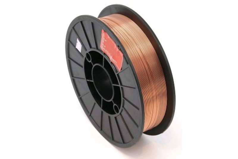 Проволока сварочная омедненная ER70S-6 d0.8 (пластик, 5кг)