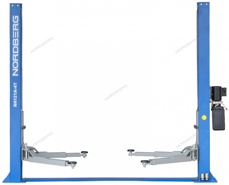 Подъемник 2-стоечный 4 т, асимметричный, 380 В N4121A-4T_380 NORDBERG