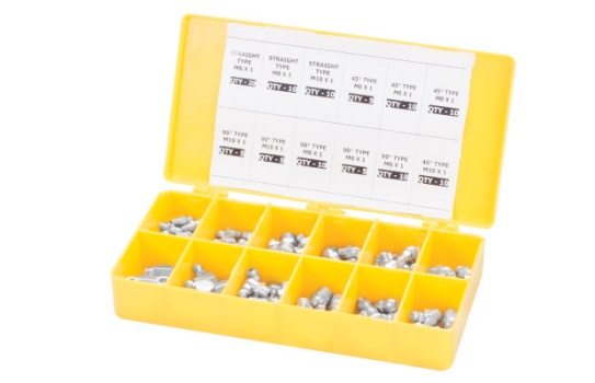 Набор сменных пресс-масленок в пластиковой коробке GR43991