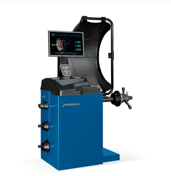 Станок балансировочный 220В (LCD, лазер, эл. линейка, УЗ) СИНИЙ ROSSVIK VT-63_5005