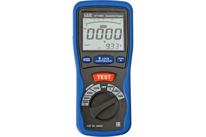 Цифровой тестер изоляции СЕМ DT-5505 481578
