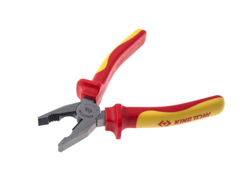 KING TONY Пассатижи комбинированные 185 мм, диэлектрические 6116-07A