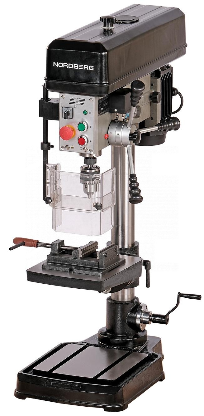 Станок сверлильный профессиональный (750Вт, 20 мм, 5 скоростей, тиски)  NORDBERG ND2053P